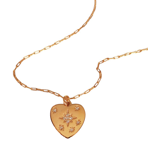 Boogzel Apparel Vintage Heart Coin Necklace