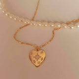 Boogzel Apparel Vintage Heart Coin Necklace, view 5