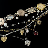 Boogzel Apparel Vintage Layered Charm Necklace Set, view 4
