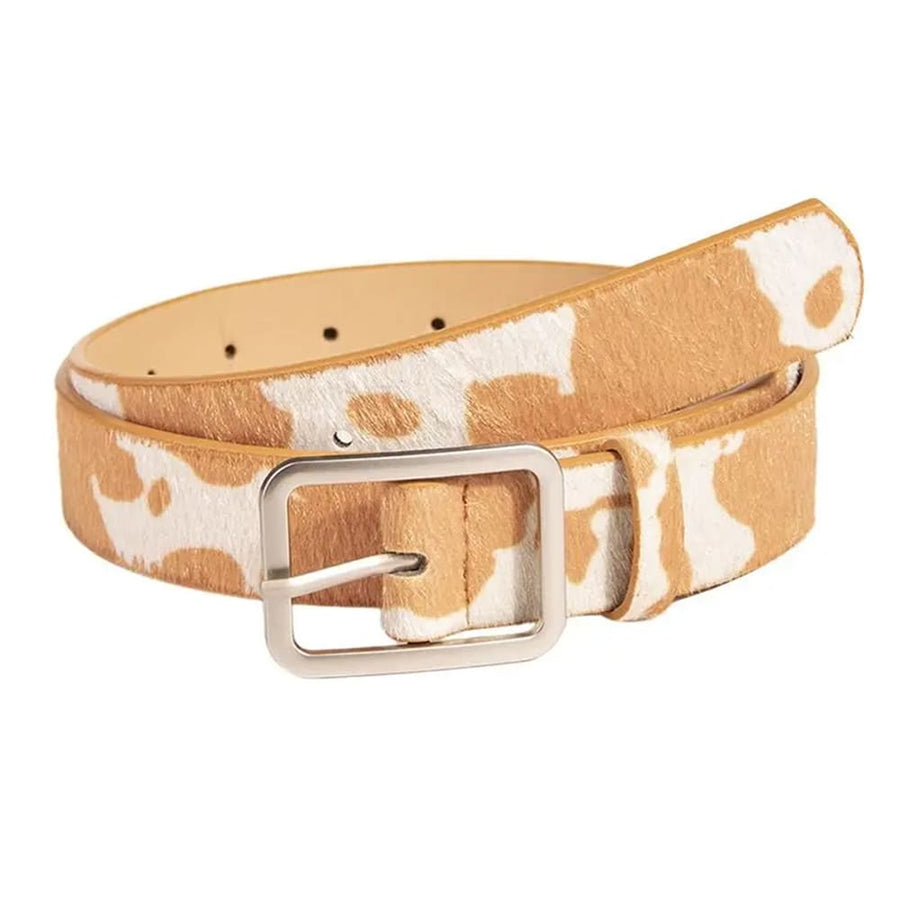 Boogzel Apparel Vintage Ranch Cow Print Belt