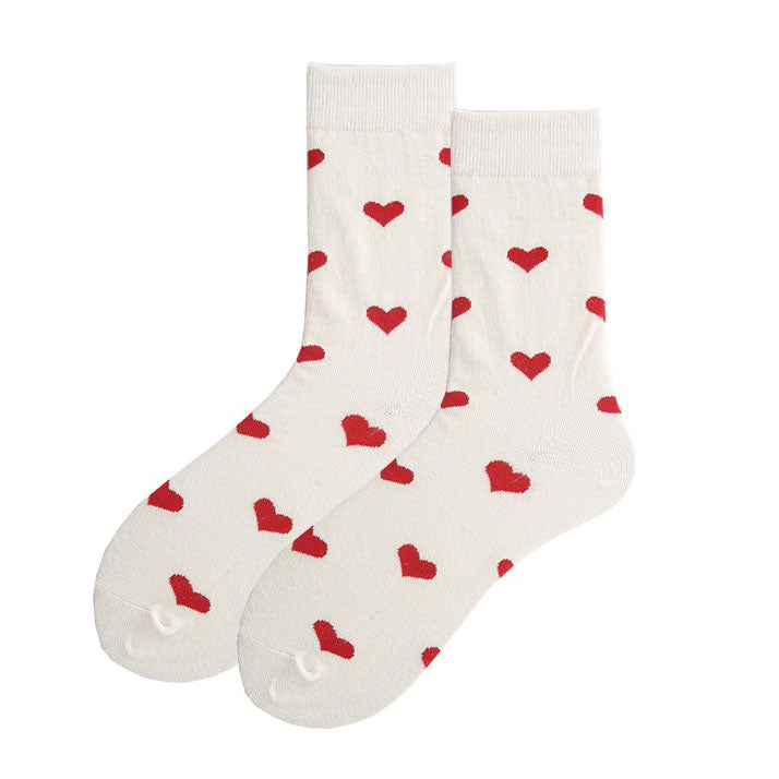 Boogzel Apparel Vintage Red Hearts Socks