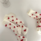Boogzel Apparel Vintage Red Hearts Socks, view 2