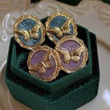 Boogzel Apparel Vintage Style Butterfly Earrings, view 4
