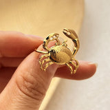 Boogzel Apparel Vintage Style Crab Ring, view 2
