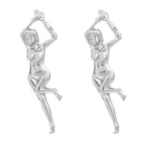 Boogzel Apparel Vintage Style Female Body Earrings, view 2