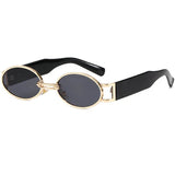 Boogzel Apparel Vintage Style Oval Sunglasses, view 2