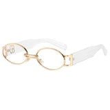 Boogzel Apparel Vintage Style Oval Sunglasses, view 6