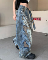 Boogzel Apparel Vintage-Style Oversized Sketch Jeans, view 6