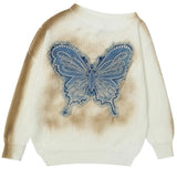 Boogzel Apparel Vintage Wash Butterfly Sweater, view 6