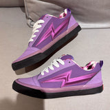 Boogzel Apparel Violet Lightning Low-Top Sneakers, view 3
