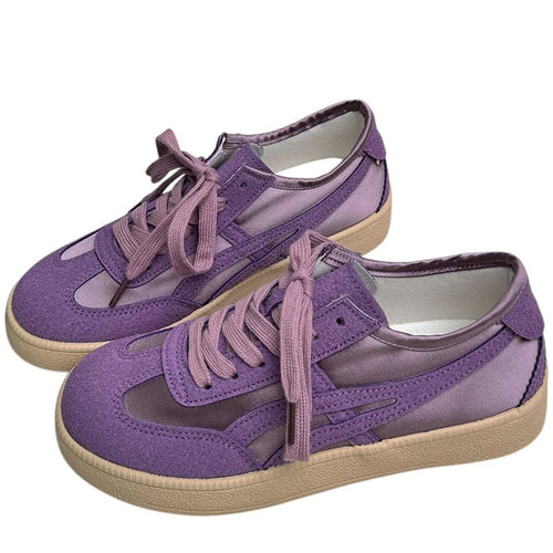 Boogzel Apparel Violet Suede Retro Sneakers