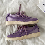 Boogzel Apparel Violet Suede Retro Sneakers, view 5