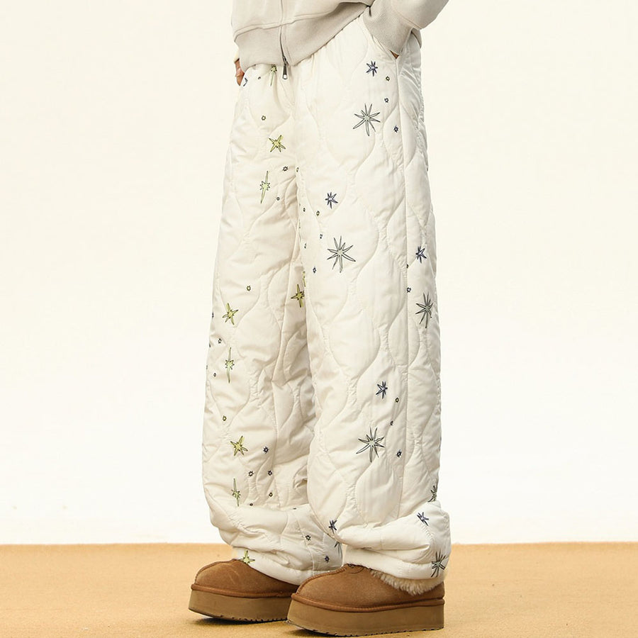 Boogzel Apparel Warm Quilted Snowflake Pants