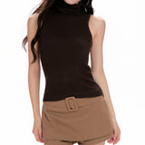 Boogzel Apparel Warm Vibes Brown Knit Top, view 2