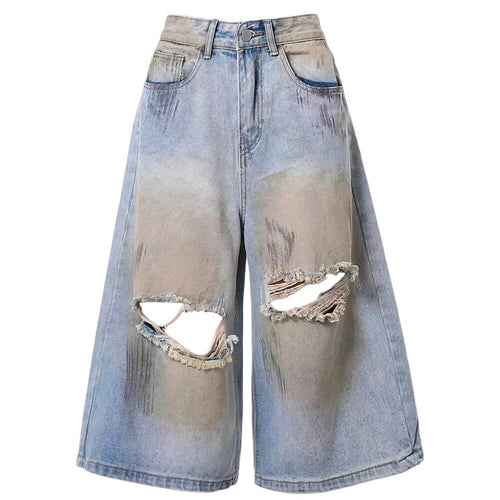 Boogzel Apparel Wash Me Out Distressed Denim Shorts
