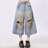 Boogzel Apparel Wash Me Out Distressed Denim Shorts, view 2