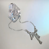Boogzel Apparel Water Drop Aesthetic Necklace, view 5