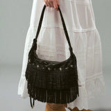 Boogzel Apparel Western Stardust Fringe Bag, view 5