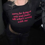 Boogzel Apparel What’s Wrong With Me Baby Tee, view 6