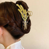 Boogzel Apparel Wheat Flower Hair Claw, view 2