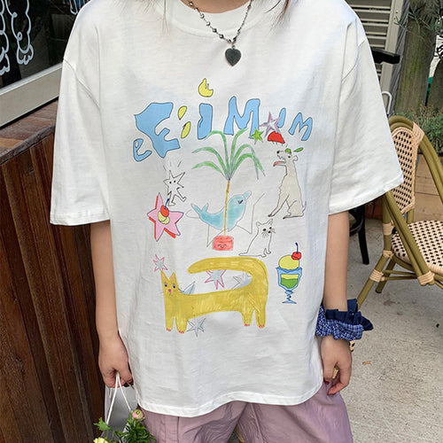 Boogzel Apparel Whimsical Doodle Graphic Tee