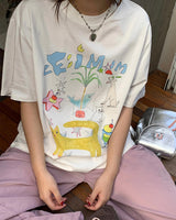 Boogzel Apparel Whimsical Doodle Graphic Tee, view 4