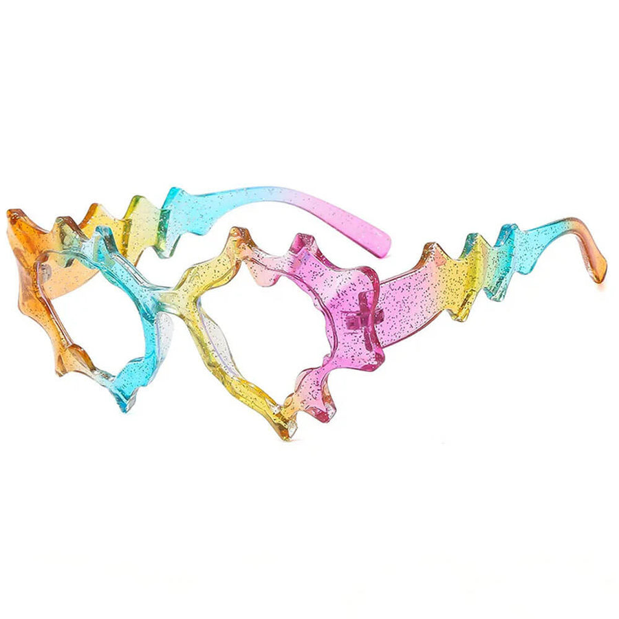 Boogzel Apparel Whimsical Wavy Frame Sunglasses