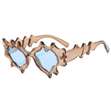 Boogzel Apparel Whimsical Wavy Frame Sunglasses, view 3