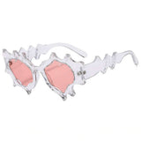 Boogzel Apparel Whimsical Wavy Frame Sunglasses, view 4