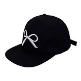 Boogzel Apparel White Bow Embroidery Cap, view 2