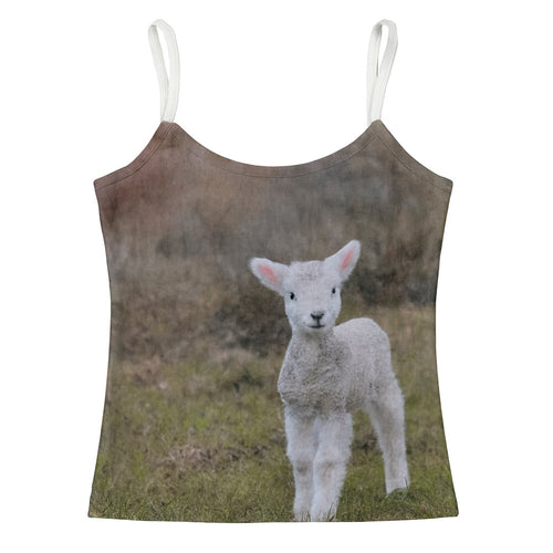 Boogzel Apparel White Lamb Y2K Tank Top