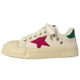 Boogzel Apparel White & Red Star Sneakers, view 3