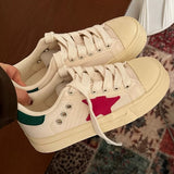 Boogzel Apparel White & Red Star Sneakers, view 6
