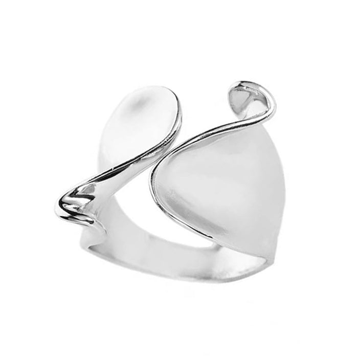 Boogzel Apparel Wide Wavy Band Ring