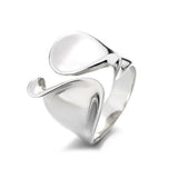 Boogzel Apparel Wide Wavy Band Ring, view 3