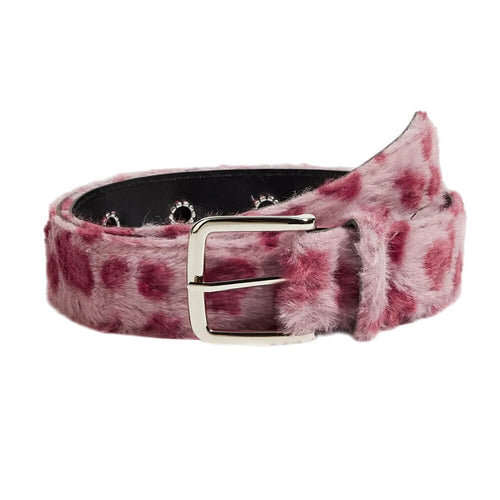 Boogzel Apparel Wild Aura Faux Fur Leopard Belt