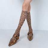 Boogzel Apparel Wild Aura Leopard Print Socks, view 3
