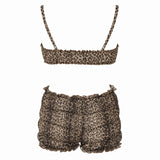 Boogzel Apparel Wild Aura Leopard Print Top + Shorts Co-Ord, view 2