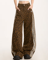 Boogzel Apparel Wild Aura Leopard Print Wide-Leg Pants, view 2