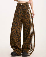 Boogzel Apparel Wild Aura Leopard Print Wide-Leg Pants, view 3