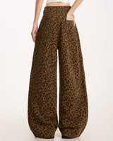 Boogzel Apparel Wild Aura Leopard Print Wide-Leg Pants, view 4