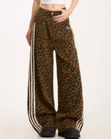 Boogzel Apparel Wild Aura Leopard Print Wide-Leg Pants, view 5