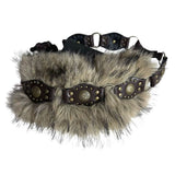 Boogzel Apparel Wild Aura Y2K Fur Belt, view 4