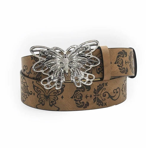 Boogzel Apparel Wild West Butterfly Buckle Belt
