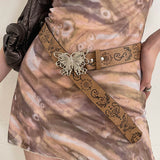 Boogzel Apparel Wild West Butterfly Buckle Belt, view 6