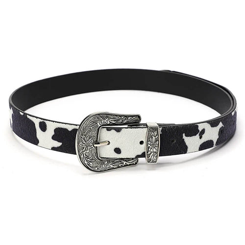 Boogzel Apparel Wild West Cow Print Belt