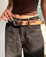 Boogzel Apparel Wild West Cow Print Belt, view 4