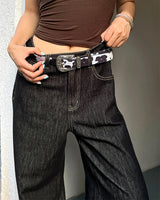 Boogzel Apparel Wild West Cow Print Belt, view 6