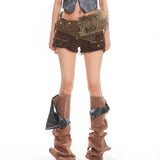 Boogzel Apparel Wild West Fur Statement Belt, view 4