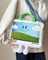 Boogzel Apparel Windows XP Aesthetic Embroidery Handbag, view 4